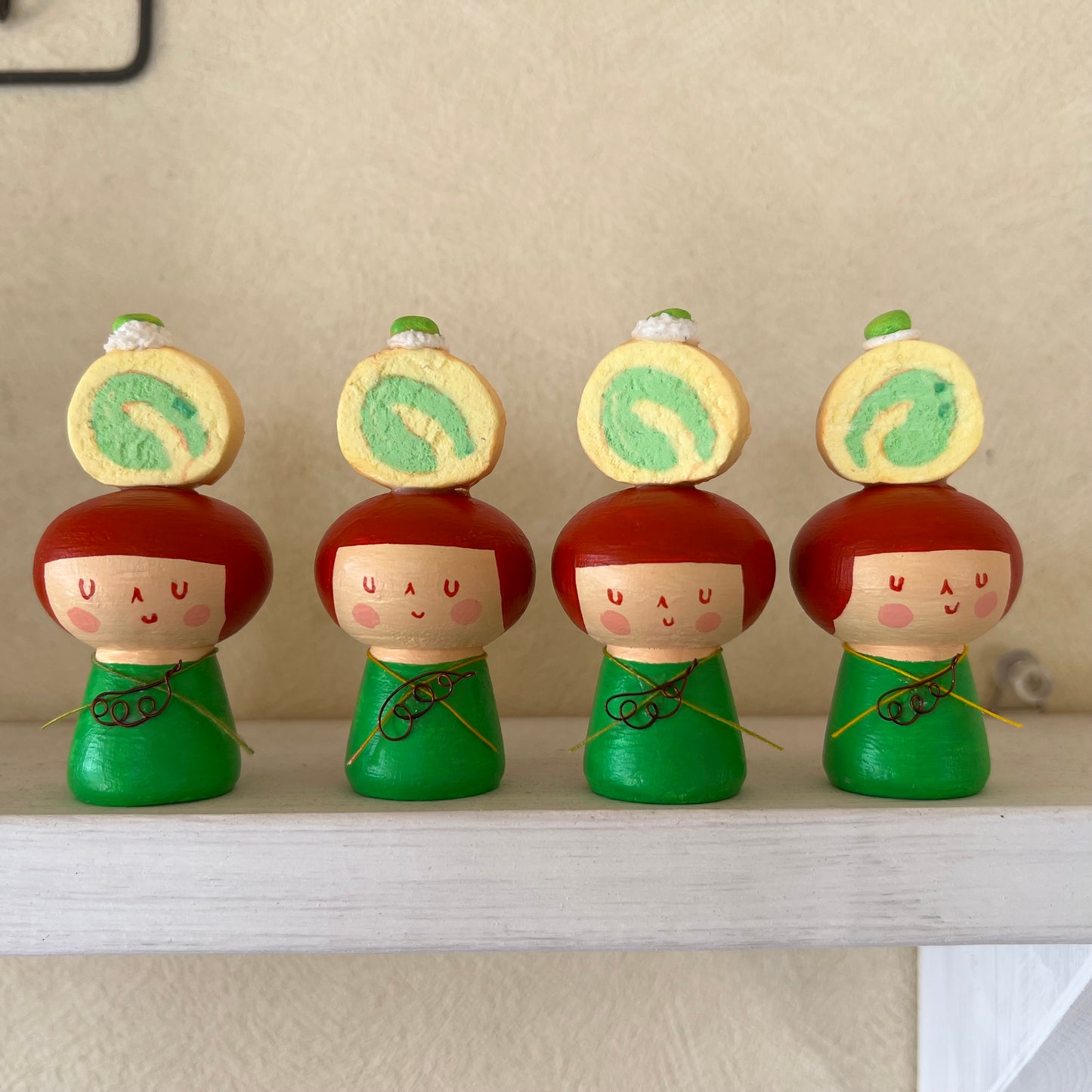 創作ミニこけし ずんだロールちゃん