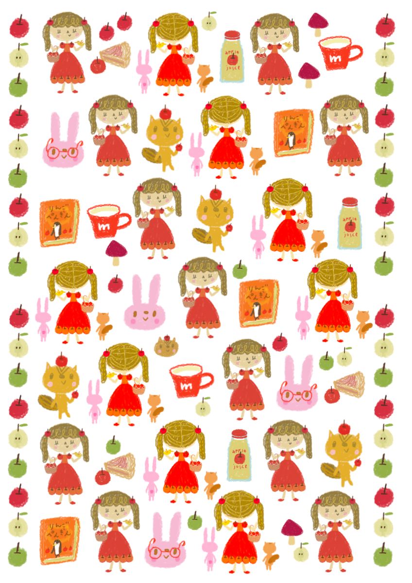 apple princess A4包装紙