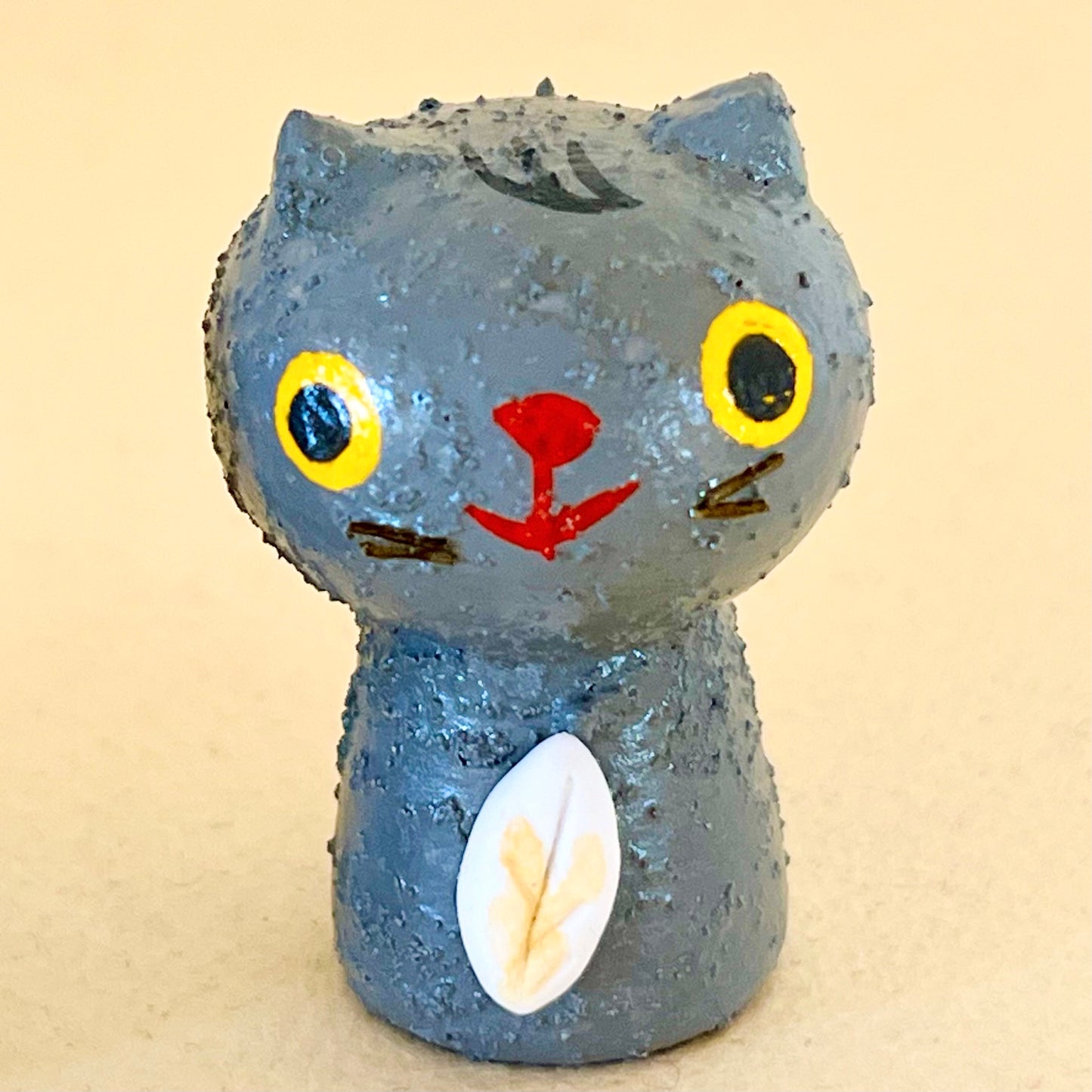 創作ミニこけし 黒ネコちゃん(笹かま)