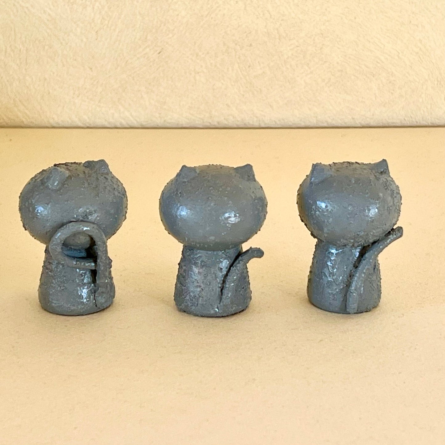 創作ミニこけし 黒ネコちゃん(笹かま)