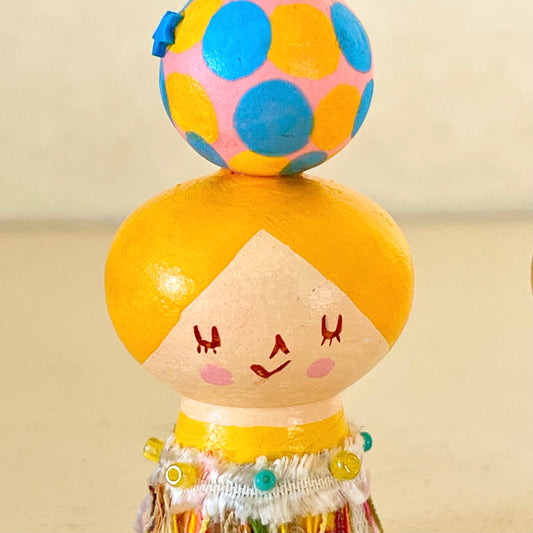 創作ミニこけし せんだい七夕・星飾り2025