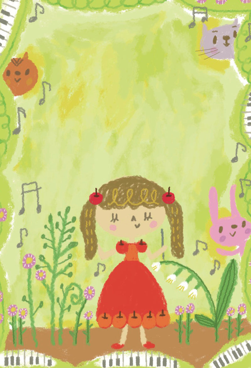 apple princess　ポストカード　雨降りも楽しい
