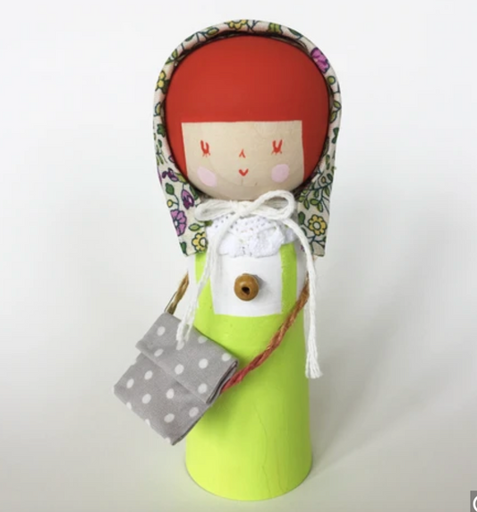 創作こけし  「おでかけ、ずんだちゃん」