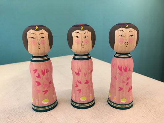 創作こけし「旅こよみ」4月