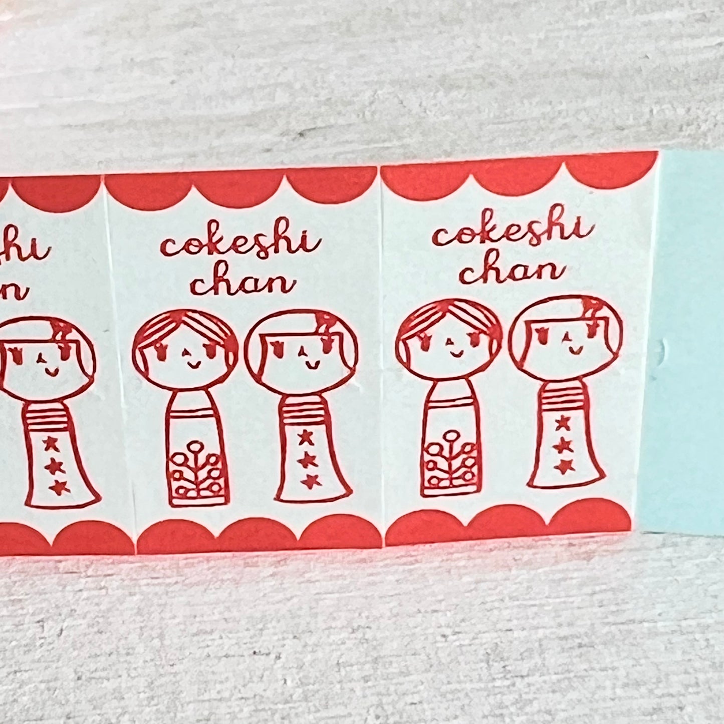 ラベラーロールシール・こけしちゃん