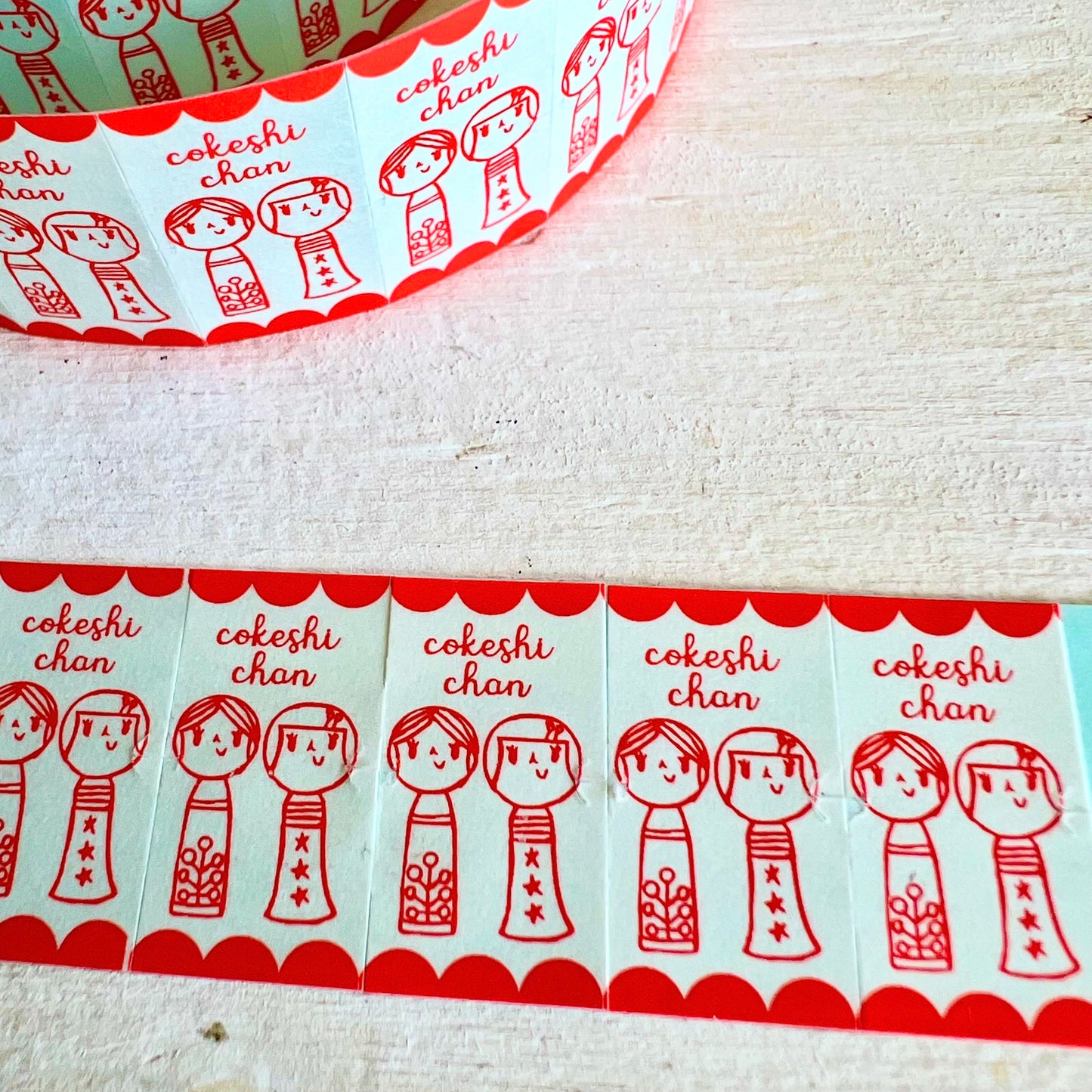ラベラーロールシール・こけしちゃん