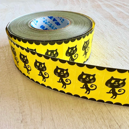 ラベラーロールシール・くろねこりんだちゃん